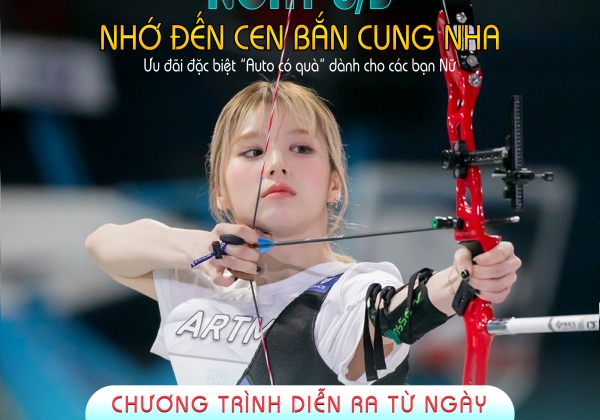 Thử thách tham gia Mini Game bắn cung nhận quà cực thích nhân ngày 8/3 cùng Cen Archery